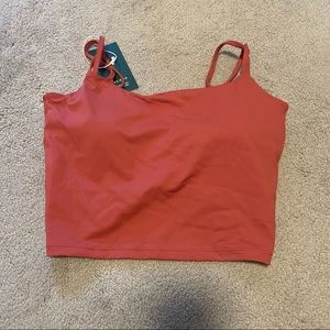 Twist back crop tank NWT
